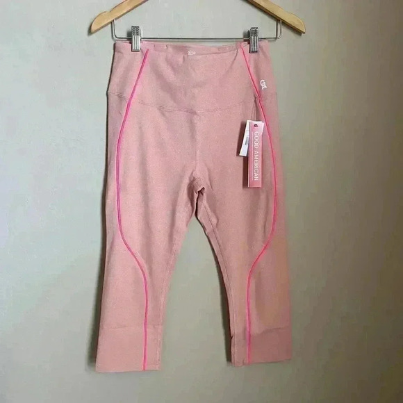 Good American‎ The Electric Feel Crop Legging Pink - Picture 7 of 14